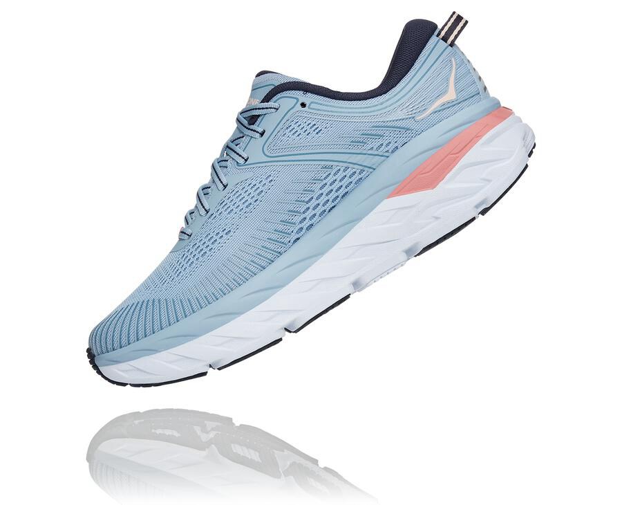 Hoka One One Koşu Ayakkabısı Kadın Mavi - Bondi 7 - XA0517634